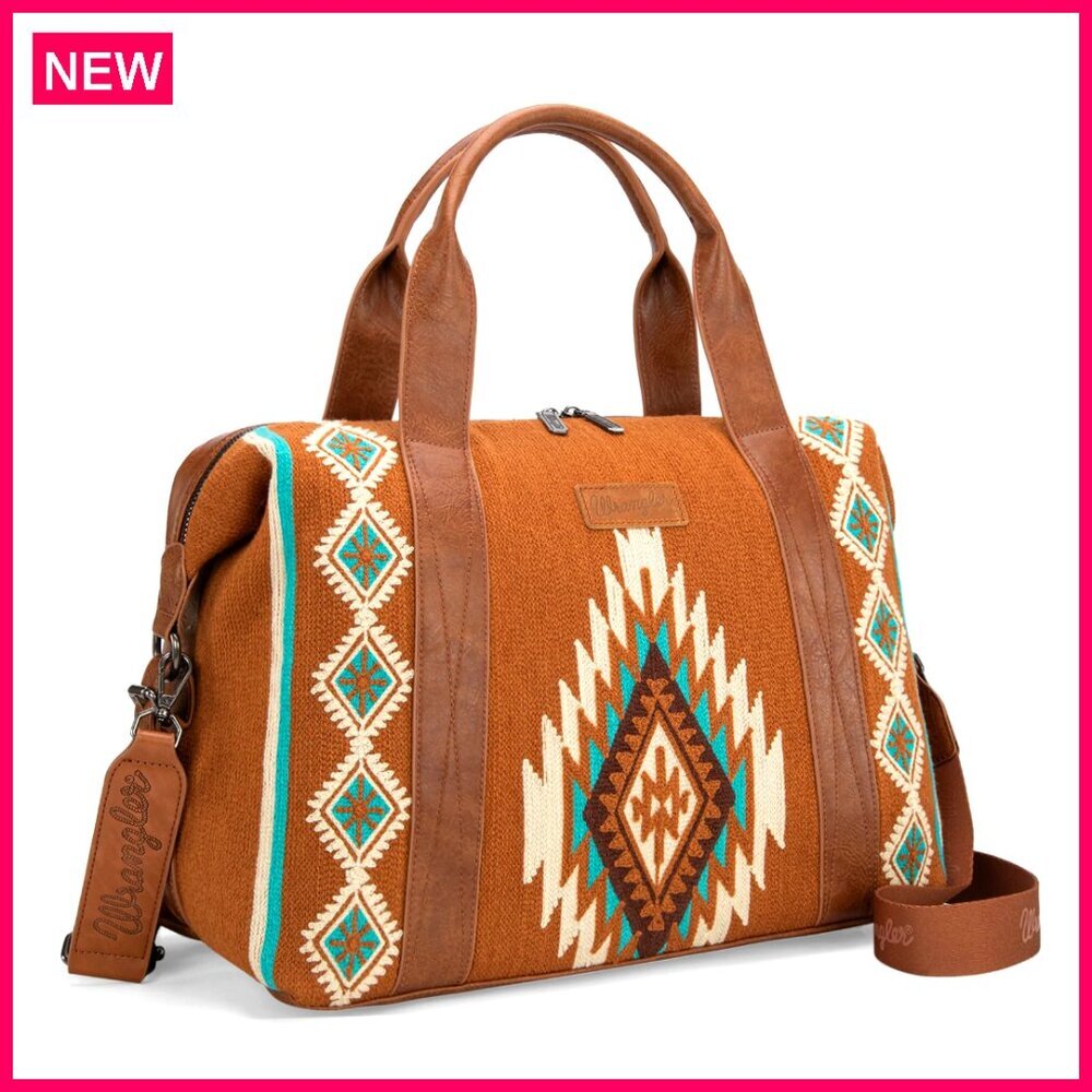 Large Travel Duffel Weekender Bag With Removable Strap, 18.5x7x16.2